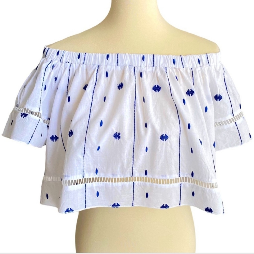 Rebellion off shoulder Boho crop top